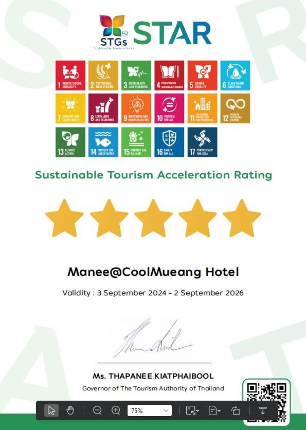 Manee Cool Mueang Hotell Chiang Mai Exteriör bild
